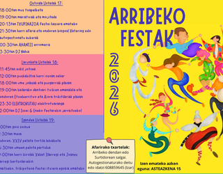 Asteburu honetan Arribeko Festak ospatuko dituzte egitarau zabalarekin