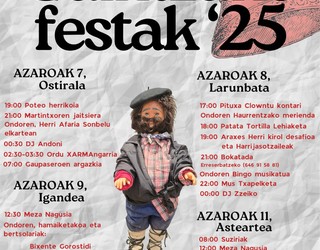 Gaintzako festak ospatuko dituzte asteburu honetan