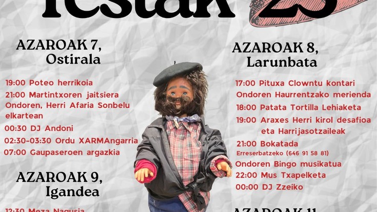 Gaintzako festak ospatuko dituzte asteburu honetan