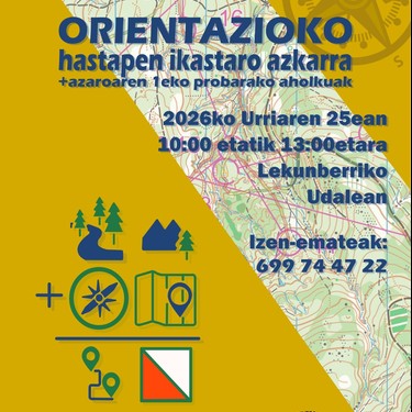 Orientazioko hastapen ikastaro azkarra