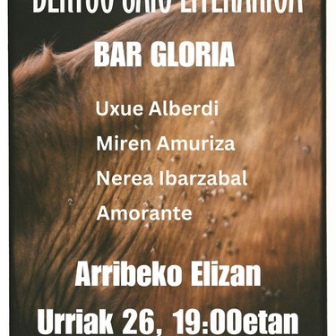 Bertso saio literarioa: "Bar Gloria"