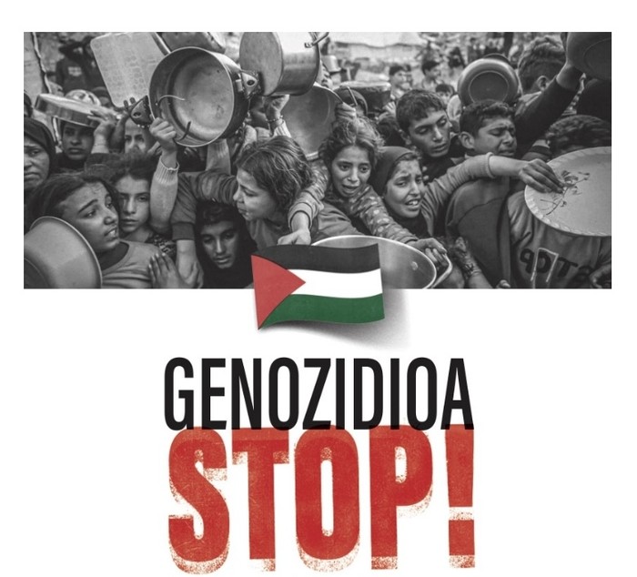 Palestinaren aldeko elkarretaratzeak eginen dituzte ostiralean Lekunberrin eta Araitzen