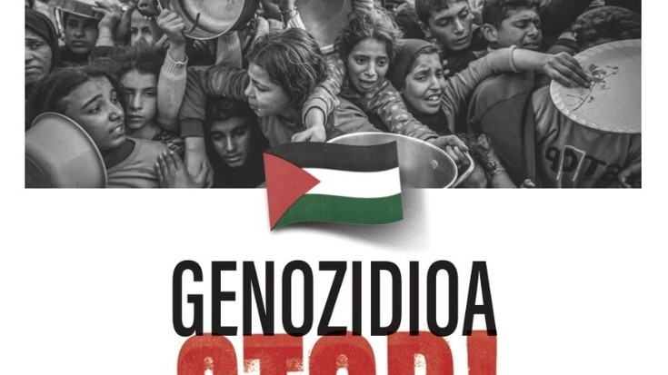 Palestinaren aldeko elkarretaratzeak eginen dituzte ostiralean Lekunberrin eta Araitzen