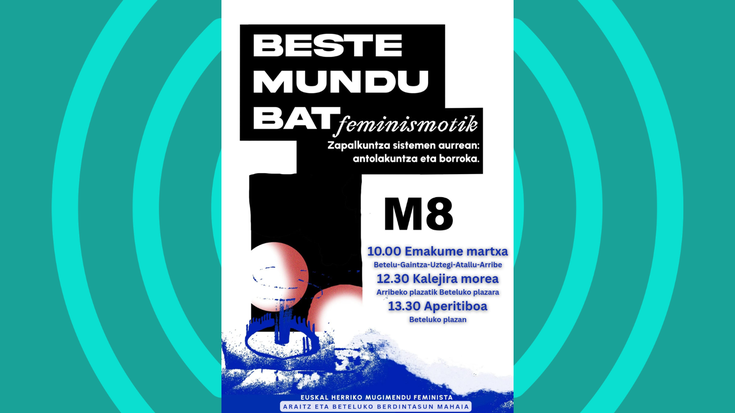 Martxoak 8 Araitz eta Betelun: Emakume martxa, kalejira eta aperitiboa