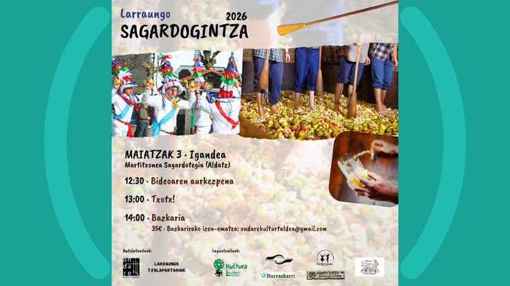 Larraungo sagardogintzari buruzko bideoa aurkeztuko dute igandean