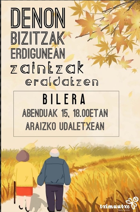 Bilera irekia: Denon bizitzak erdigunean