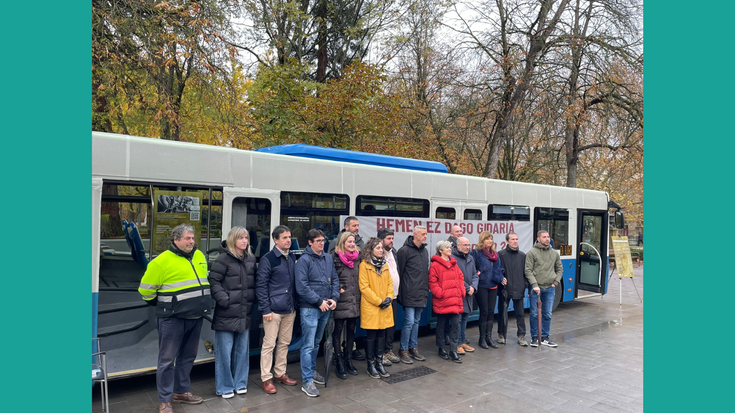 "Mikel Zabalza Gogoan" autobusak Iruñean eginen du geldialdia abenduaren 7 arte