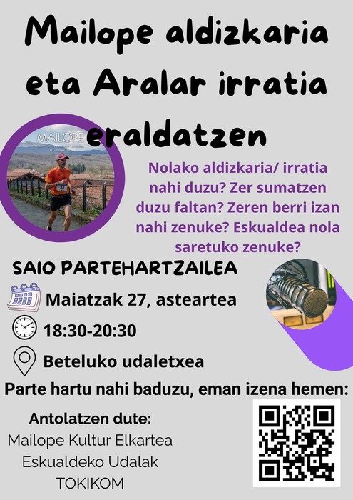 Mailope aldizkaria eta Aralar irratia eraldatzen