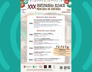 XXX. Antzinako Azoka: asteburu osoko egitaraua