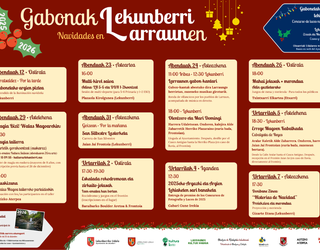Larraun eta Lekunberriko Gabonetako egitaraua aurkeztu dute