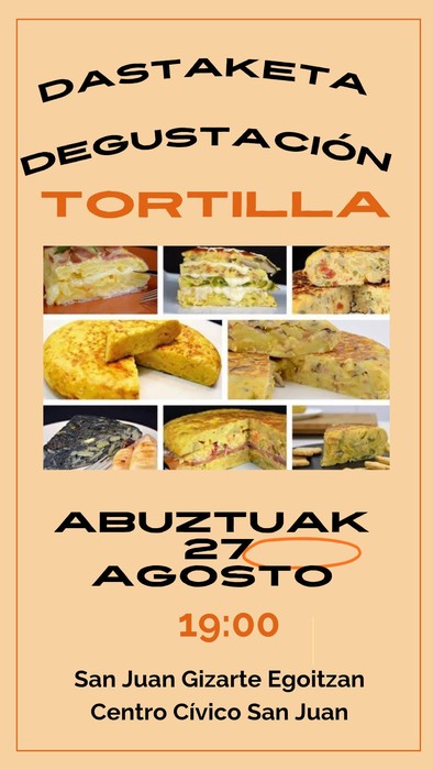Tortilla dastaketa San Juan gizarte egoitzan