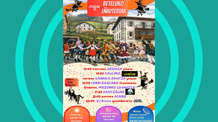 Beteluko inauteriak ospatuko dituzte larunbatean