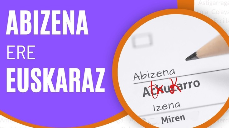 ‘Abizenak ere euskaraz’ kanpaina