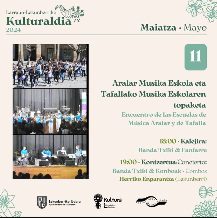 Aralar Musika Eskola eta Tafallako Musika Eskolaren topaketa