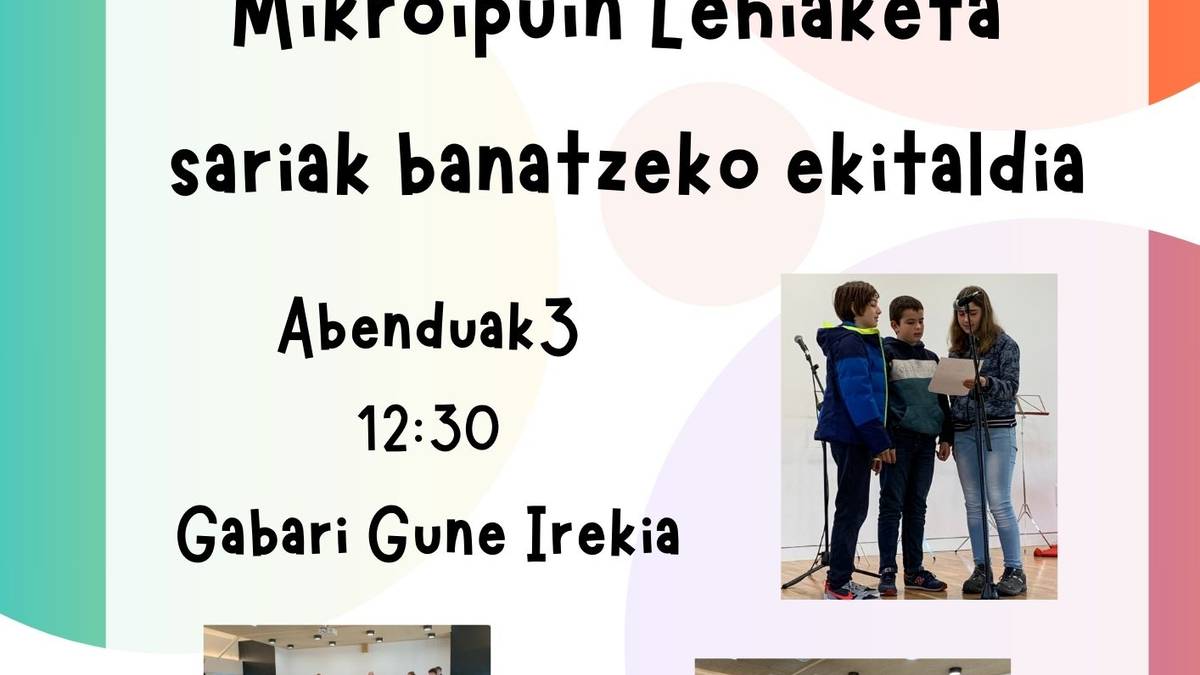 Mikroipuin lehiaketa: sariak banatzeko ekitaldia