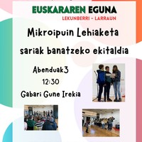 Mikroipuin lehiaketa: sariak banatzeko ekitaldia