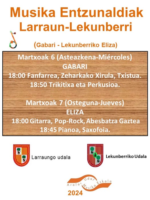 Musika eskolako audizioak