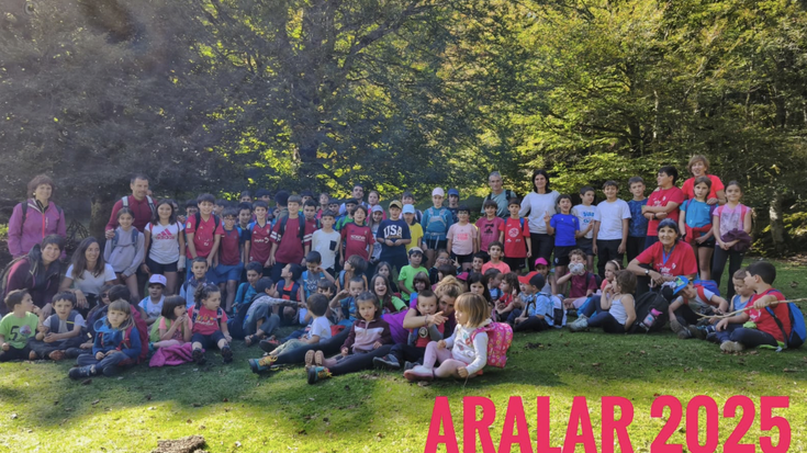 Araxes Ikastetxeko ikasleak Aralarren