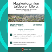 Mugikortasun lan taldearen bilera, bihar 18:00etan Lekunberriko Udaletxean