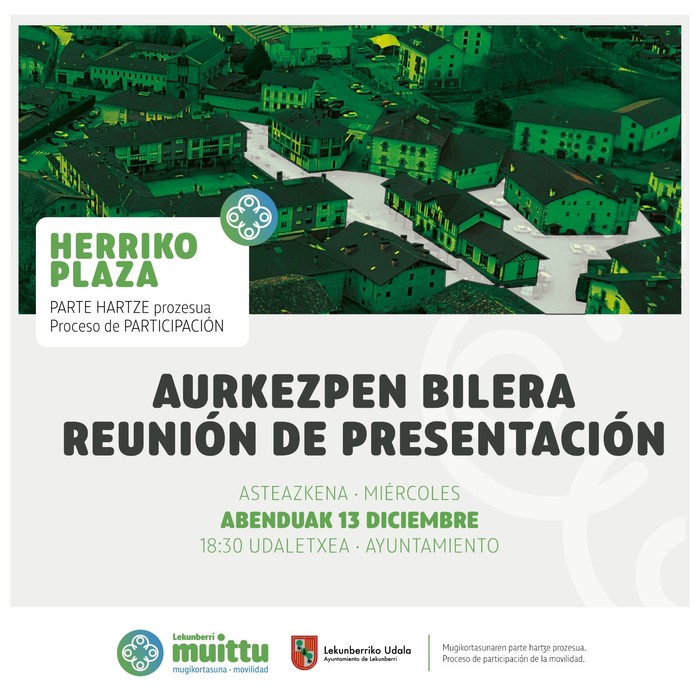 Lekunberriko Herriko Plaza: aurkezpen bilera