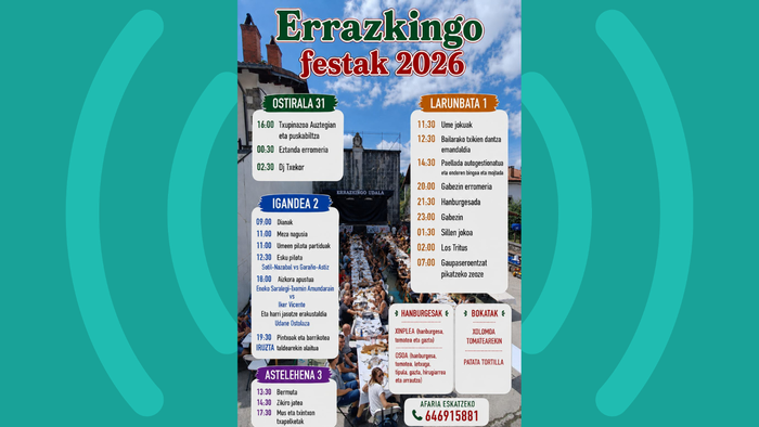 Errazkingo festak ospatuko dituzte asteburu honetan