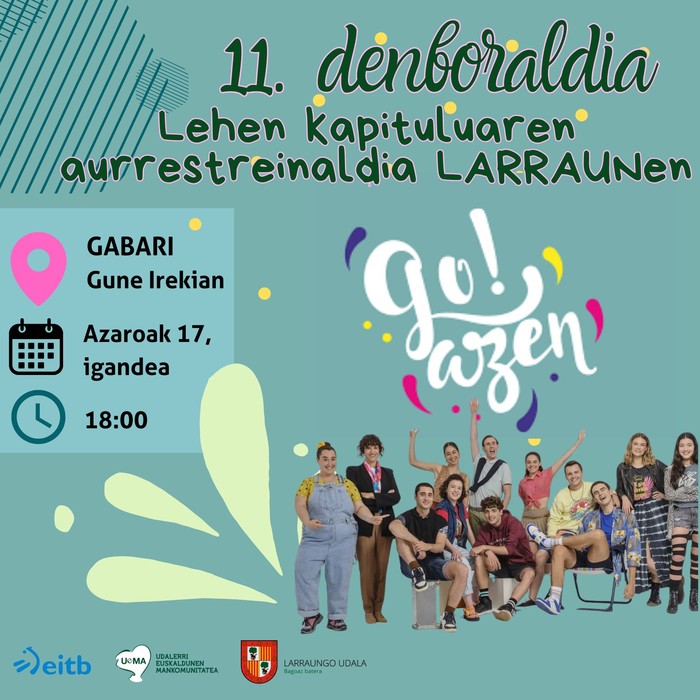 GO!AZEN lehen kapituluaren aurrestreinaldia