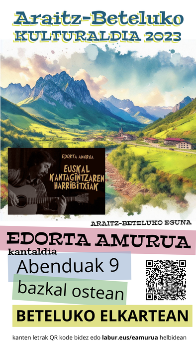 Edorta Amuruarekin kantu saioa