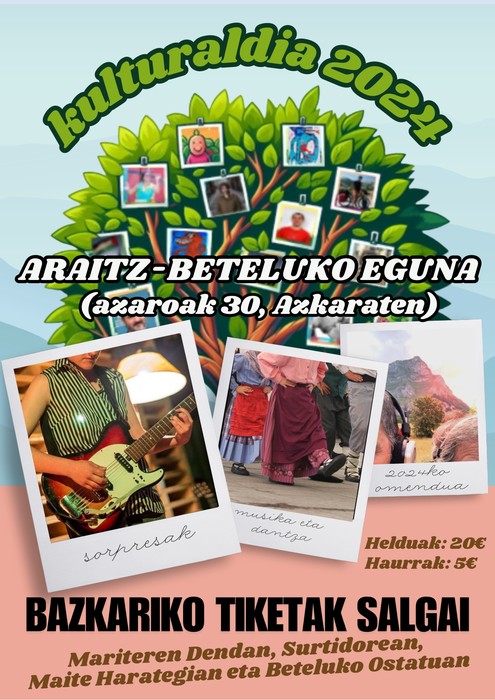 Araitz-Beteluko eguna-bazkarirako tiketak