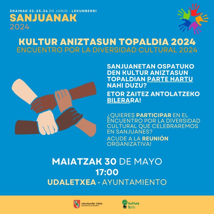 Kultur aniztasun topaldia: bilera irekia