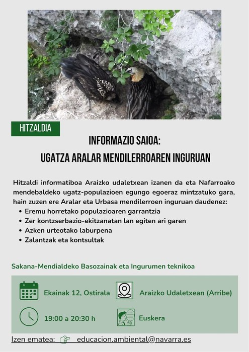 Hitzaldia: Ugatza Aralar Mendilerroaren Inguruan