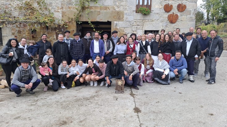 Larraungo Sagardogintza egitasmoa gauzatu zuten Aldatzen atzo