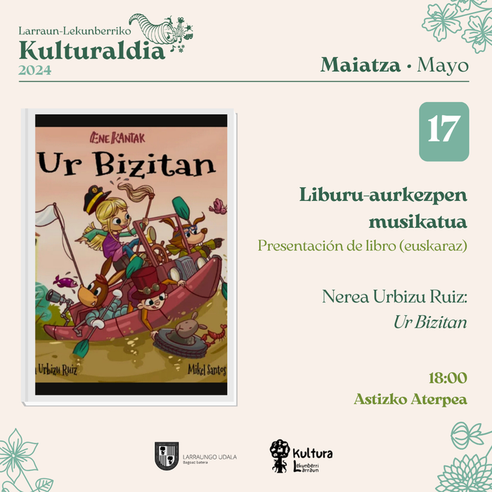 "Ur bizitan": liburu aurkezpen musikatua