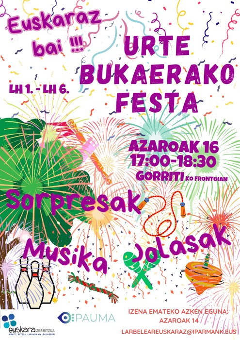 Urte bukaerako festa