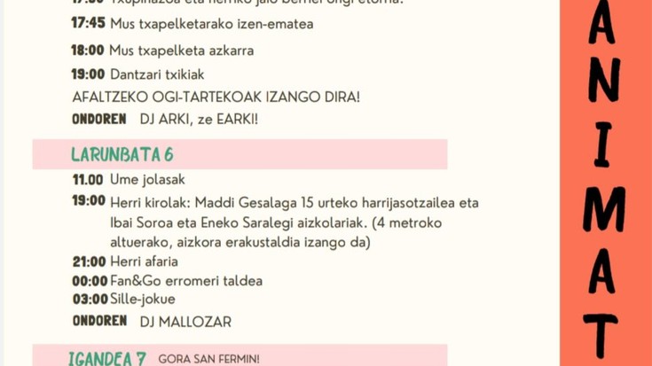 Azkarateko festak