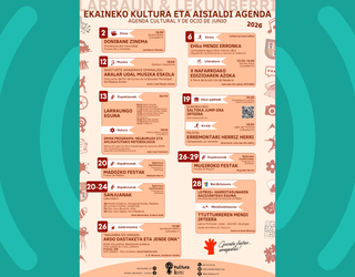Larraun-Lekunberriko ekaineko kultura eta aisialdi agenda