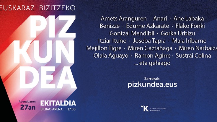 Abenduaren 27an, euskararen aldeko “Pizkundea” antolatu dute Bilbon