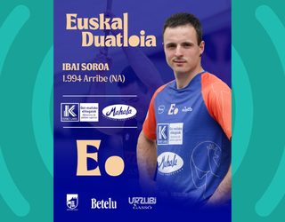 Euskal Duatloia finalean arituko da Ibai Soroa igandean