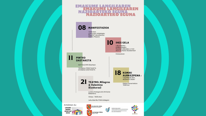 Martxoak 8 Larraun eta Lekunberrin: manifestazioa eta Martxorako agenda